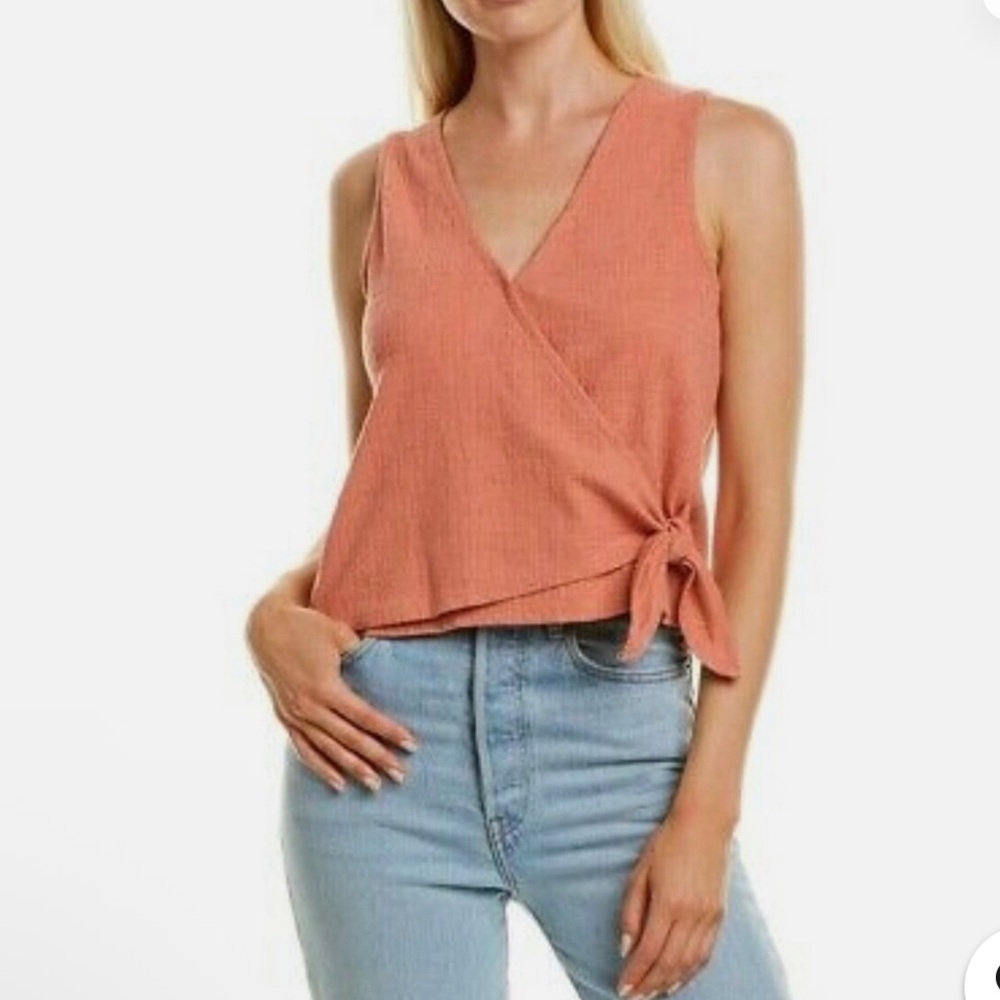 Madewell Sweet Dalia Wrap Tie blouse